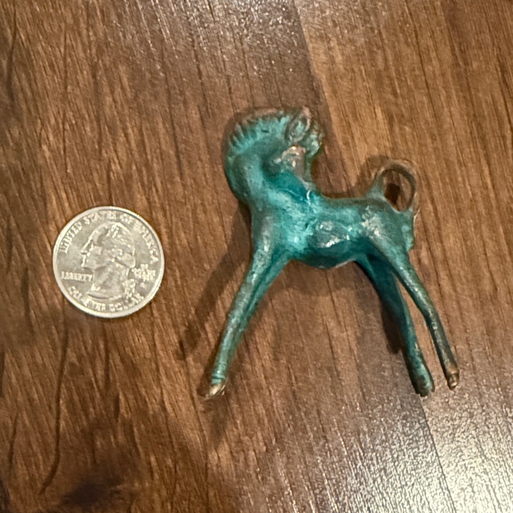 Vintage Metal Horse Figurine - Picture 5 of 6